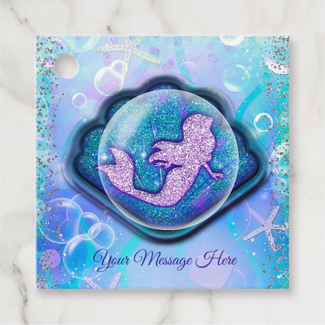 Étiquettes Cadeau Coquillage Convient pour une Fête d'Anniversaire d (Devant)