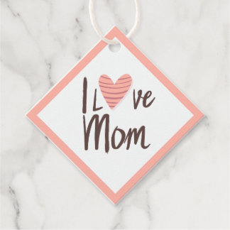 Étiquettes Cadeau Corazón de mamá de amor - regalo del Día de la Mad