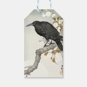 Étiquettes-cadeau Corbeau Koson Oiseau Japonais Corneille
