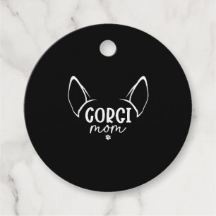 Étiquettes Cadeau Corgi Maman