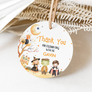 Étiquettes Cadeau Costume d'Halloween Monsters Anniversaire