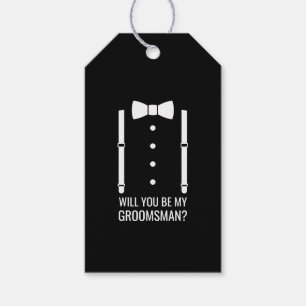 Étiquettes-cadeau Costume Tuxedo Noir - Proposition de fabricant