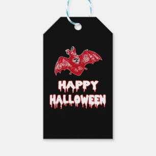 Étiquettes-cadeau Costumes de chauve-souris Halloween