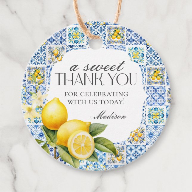 Étiquettes Cadeau Côte d'Amalfi Côte toscane italienne (Devant)