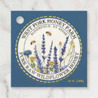 Cottage Jardin prairie sauvage Miel abeille Bleu