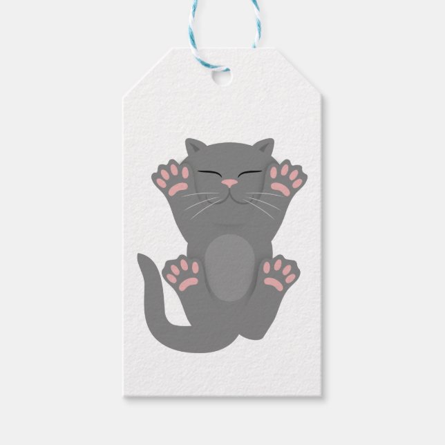 Étiquettes-cadeau Couchage de chat (Devant)