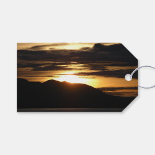 Étiquettes-cadeau Coucher de soleil en Alaska III Photographie magni