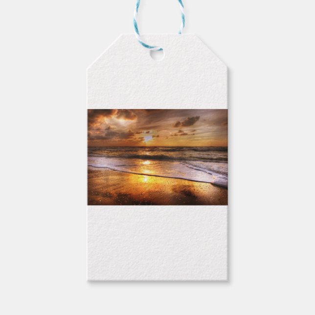 Étiquettes-cadeau Coucher du soleil (Devant)
