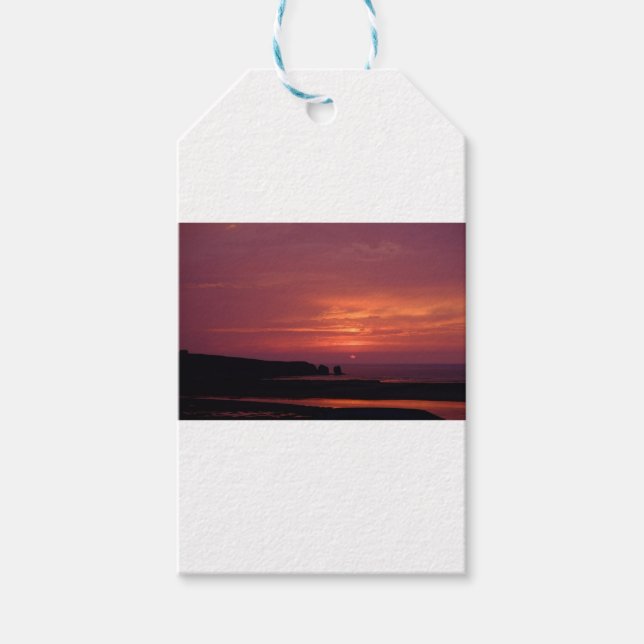 Étiquettes-cadeau coucher du soleil 3 (Devant)