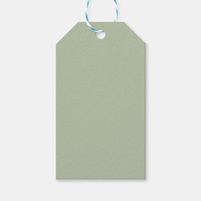 Étiquettes-cadeau Couleur claire et verte (Devant)