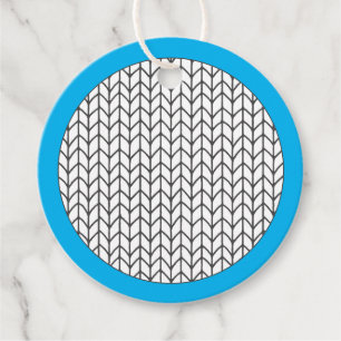 Étiquettes Cadeau COULEUR DE VOTRE PROPRE Tricot Rond Tags cadeaux /