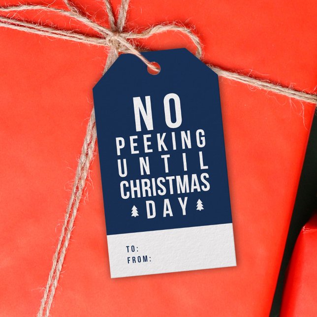 Étiquettes-cadeau Couleur modifiable Pas de Pékin jusqu'à Noël (Créateur téléchargé)