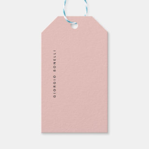 Étiquettes-cadeau Couleur Pastel Minimaliste Moderne Personnalisée N