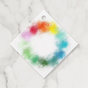 Étiquettes Cadeau Couleur Personnalisée Ajoutez Votre Texte Abstrait