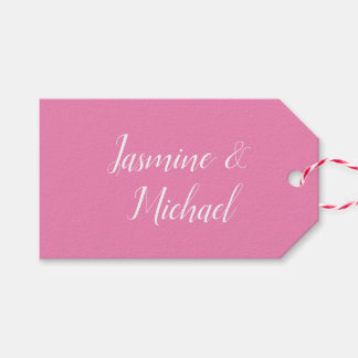 Étiquettes-cadeau Couleur rose minimaliste moderne professionnelle