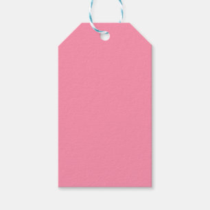 Étiquettes-cadeau Couleur solide rose Baker-Miller