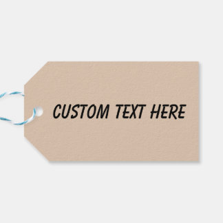 Étiquettes-cadeau Couleur uni beige Palomino