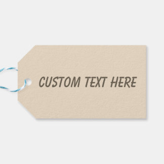 Étiquettes-cadeau Couleur uni Champagne beige