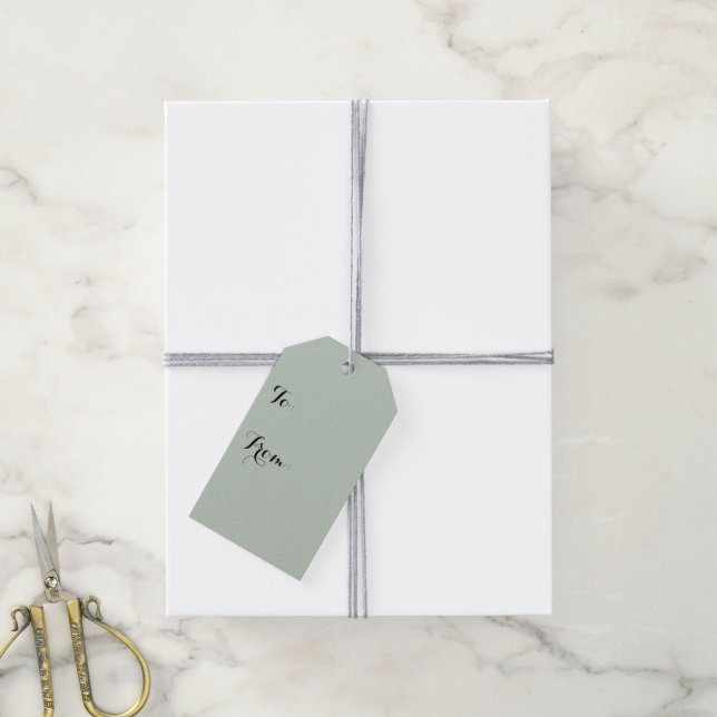 Étiquettes-cadeau Couleur uni miel (Avec de la ficelle)
