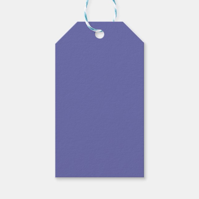 Étiquettes-cadeau Couleur unie | violet bleu pervenche (Devant)