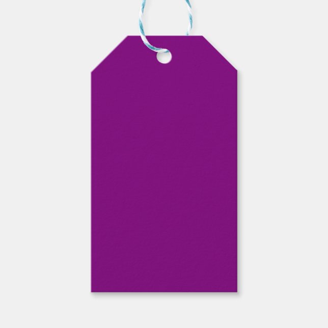 Étiquettes-cadeau couleur violet (Devant)