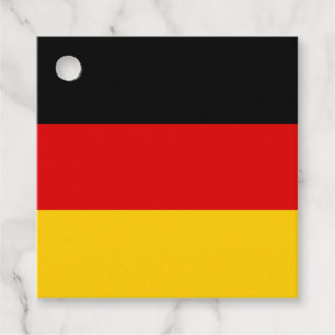 Étiquettes Cadeau Couleurs du drapeau allemand Noir Rouge Or Personn