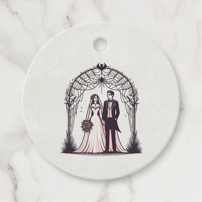 Étiquettes Cadeau Couple de vampires (Devant)