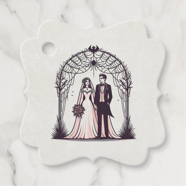 Étiquettes Cadeau Couple de vampires (Devant)