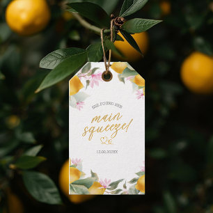 Étiquettes-cadeau Couronne de Citron Coup de Foudre Budgétaire pour 