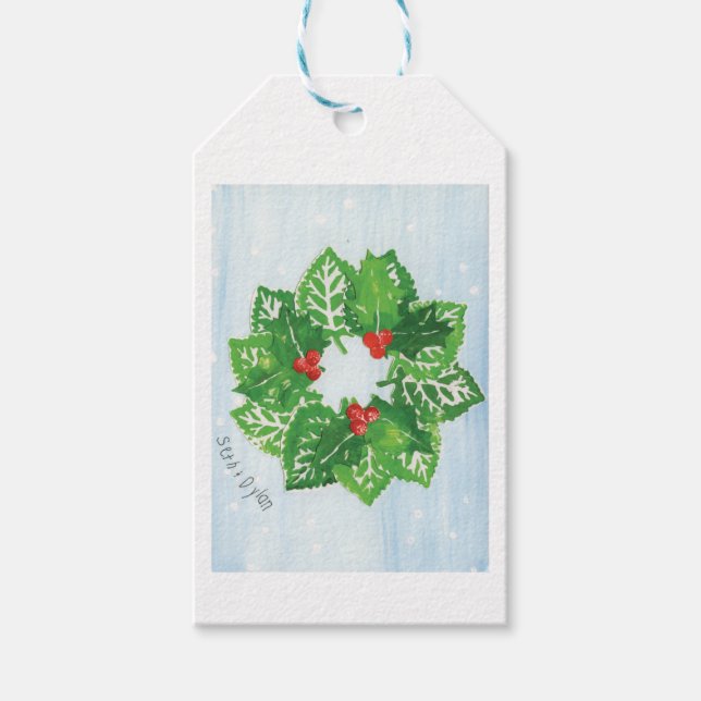 Étiquettes-cadeau Couronne de Feuille - Art pour enfants pour CHOC (Devant)