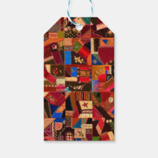 Étiquettes-cadeau Couvre-lit fou vintage vibrant