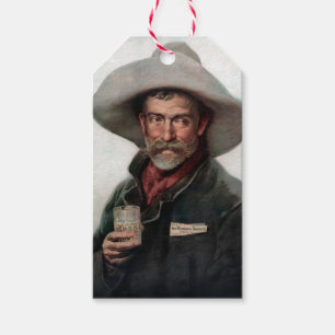 Étiquettes-cadeau Cowboy espagnol Ranchero dans le Vieux-Ouest Saloo