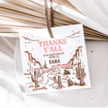 Cowgirl Wild West Rodeo Carré de fête d'anniversai