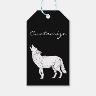 Étiquettes-cadeau Coyote hurlant Thunder_Cove