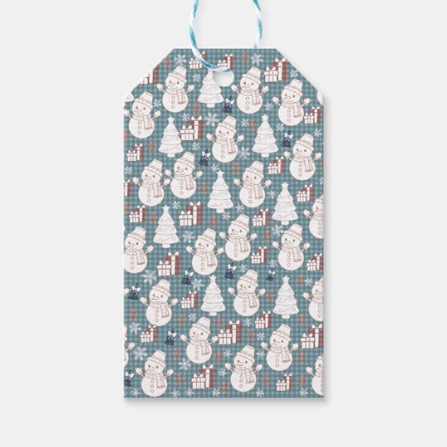 Étiquettes-cadeau Cozy Whimsical Holiday  (Devant)