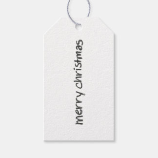 Étiquettes-cadeau Crayon de charbon Joyeux Noël tag