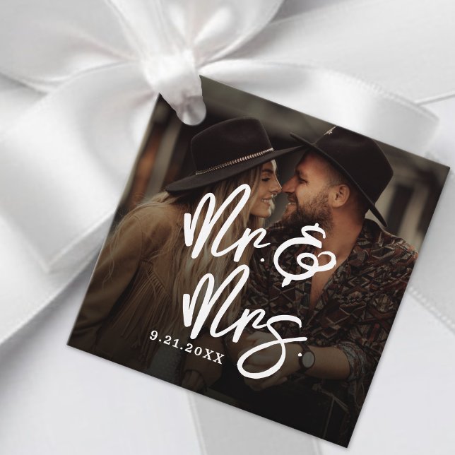 Étiquettes Cadeau Create Your Own Photo Wedding (Create Your Own Photo Wedding Favor Tags)