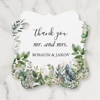 Étiquettes Cadeau Create Your Own wedding eucalyptus