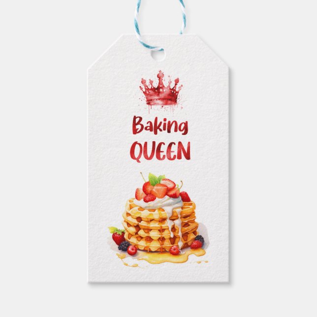 Étiquettes-cadeau Création de gâteau sucré  (Devant)