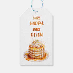 Étiquettes-cadeau Création de gâteau sucré 