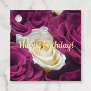 Étiquettes Cadeau Créé pour vous, élégant, photo