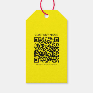 Étiquettes-cadeau Créer un code QR Facilement visible jaune vif no