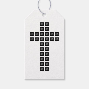 Étiquettes-cadeau Créer un Motif croisé avec n'importe quel logo ou