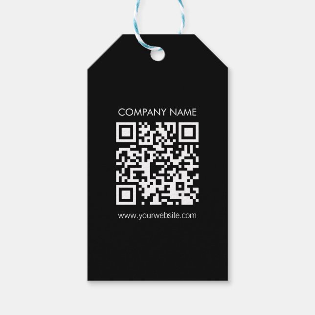 Étiquettes-cadeau Créez un code QR instantanément | Design simple mo (Devant)