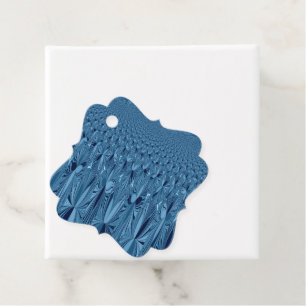 Étiquettes Cadeau Créez votre propre art à motif bleu marine