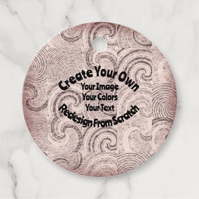 Étiquettes Cadeau Créez Votre Propre Design Sur Mesure (Devant)