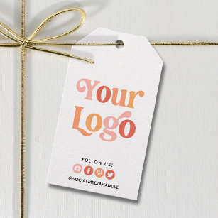 Étiquettes-cadeau Créez votre propre logo personnalisé Business Soci