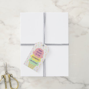 Étiquettes-cadeau Crème de glace 3e anniversaire