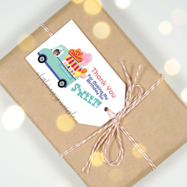 Étiquettes-cadeau Crème glacée Vous hurlez Anniversaire (Créateur téléchargé)