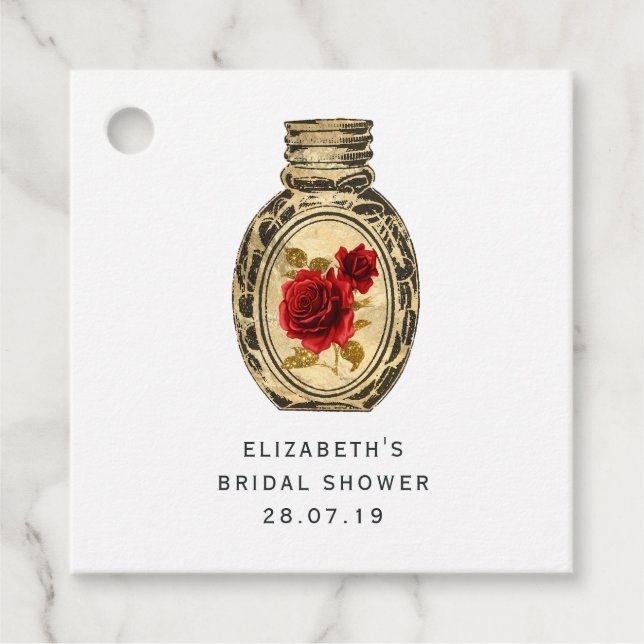 Étiquettes Cadeau Crimson Red Witch (Devant)